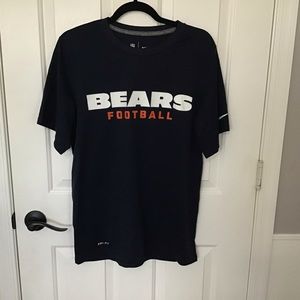 Nike Chicago Bears Football NFL Dri-fit Men’s tee t-shirt size Small Navy